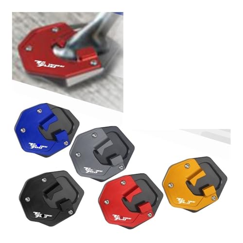 Extension béquille latérale Tenere 700 en aluminium CNC bleu durable