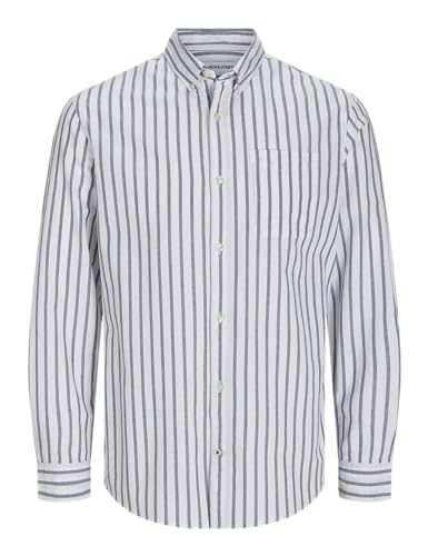 JACK & JONES JUNIOR JJEOXFORD Shirt L/S JNR 12183229,Ensign...