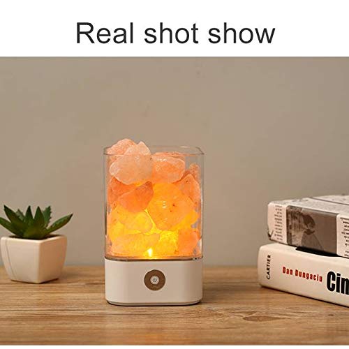 Amazon.co.jp : ヒマラヤ岩塩ランプ USB マイナスイオン発生 睡眠