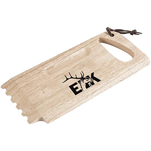 Elk Bbq Grill Wooden Scraper - Compatible With Charcoal And Gas Barbecue Grill Grates - Safe, Natural And Bristle-Free Cleaning #TOP29