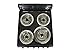 Premium Levella PRE2027GB 20 in Freestanding Electric Range with 4 Coil Burners and 2.2 Cu. Ft. Single Oven Capacity with Lower Storage Drawer in Black