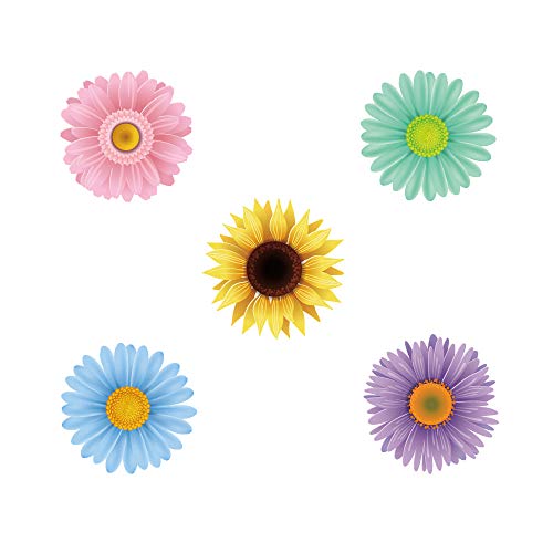 Cc Home Flower Party Decoration,25Ct Flower Cupcake Toppers For Girl,Boys Baby Shower,Birthday Pary #TOP6