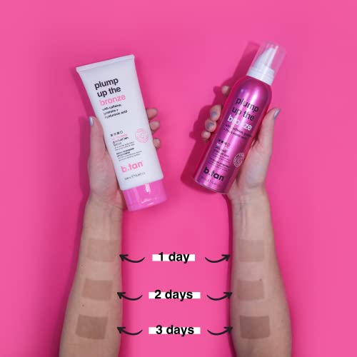 b.tan Graduelle Selbstbräunungsmousse | Plump Up the Bronze - Aerosol, TIefere, Dunklere, Graduelle Bräunungsergebnisse, Vegan, 207 ml – Ansicht 3