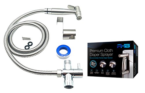 Cheapest 🛒 PHBrand Cloth Diaper Sprayer - Hand Held Bidet Toilet Attachment - Portable Handheld Dual Function - Premium Stainless Steel Kit - Hose and T-Valve - Bathroom Hanger and Wall Mount 80% Off Discount PHBrand Cloth Diaper Sprayer - Hand Held Bidet Toilet Attachment - Portable Handheld Dual Function - Premium Stainless Steel Kit - Hose and T-Valve - Bathroom Hanger and Wall Mount