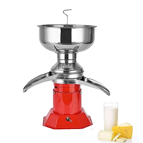 DRUXTO Separador Centrífugo de Crema de Leche de 80 L/h, Separador Eléctrico de Crema de Leche Fresca Separador de Queso de 220 V Que Convierte la Leche Cruda O Entera en Crema y Leche Descremada