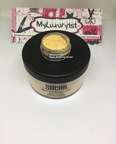 3g Jar of the Sacha Buttercup Setting Powder in Yellow Tone a 3 Gram Sample for you to try Finishing Pigment Powders