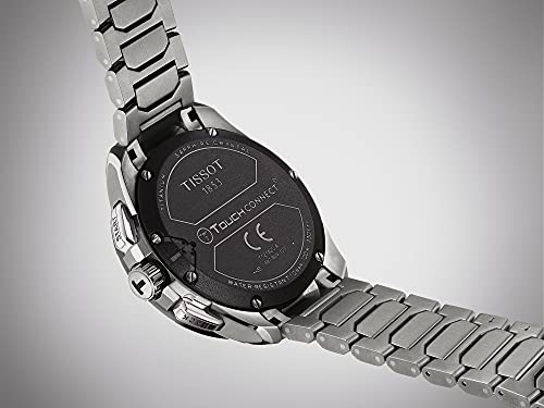 Tissot Unisex T-Touch Connect Solar Antimagnetic Titanium Case Swiss Tactile Quartz Watch With Strap, Grey, 23 (Model: T1214204405100) #TOP4
