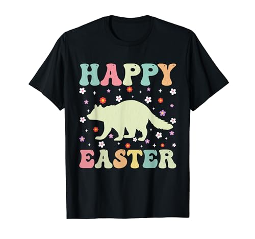 Happy Easter Raccoon Lover Funny Easter Costume T-Shirt