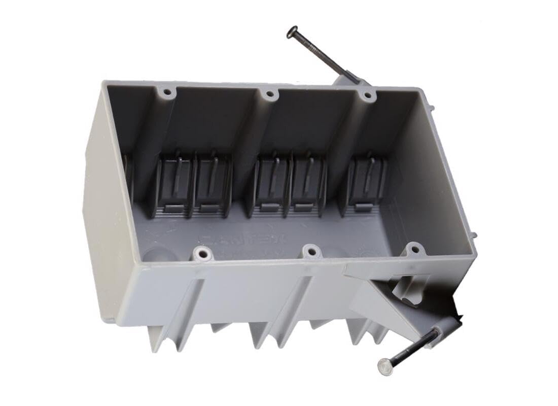 New Work Pvc Electrical Box - Three Gang