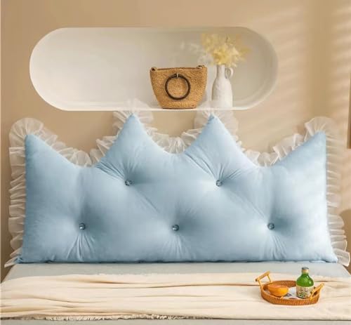 Coussin de lecture grand coussin compensé bleu lit - 2
