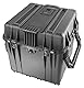 PELI 0340 Tiefer Peli Schutzkoffer Protector Kubus mit Praktischen Griffen, IP67 Wasserdicht, 96L Volumen, Ohne Schaumstoff, Schwarz