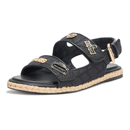 Image of KARL LAGERFELD Women's Charlay Double Strap Sandal With Pin Embellishments