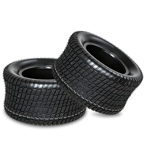2 Pcs 16x7.50-8 Turf Lawn Garden Tires, 4 Ply Tubeless for Lawn Mower Tractor Golf Cart, 415 LBS Capacity