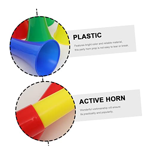 Milisten 6 Pçs Jogo De Bola Chifre Brinquedo Trompete Brinquedo Infantil Fã De Plástico