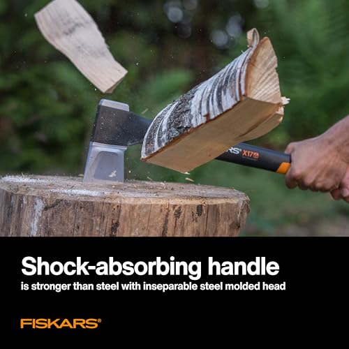 Image of Fiskars X17 Splitting Axe, Tree Branch Cutter and Wood Splitter (23.5-Inch Axe) with Shock-Absorbing Handle