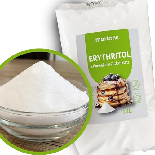 Martons Erythrit Zucker | Natürlicher Süßstoff | 1000g Erythritol Zuckerersatz Ohne Kalorien | Eritryth Zucker Ohne Kalorien | Erytritzucker Süßungsmittel Zucker für Diabetiker | Natural Martons Erythrit Zucker | Natürlicher Süßstoff | 1000g Erythritol Zuckerersatz Ohne Kalorien | Eritryth Zucker Ohne Kalorien | Erytritzucker Süßungsmittel Zucker für Diabetiker | Natural