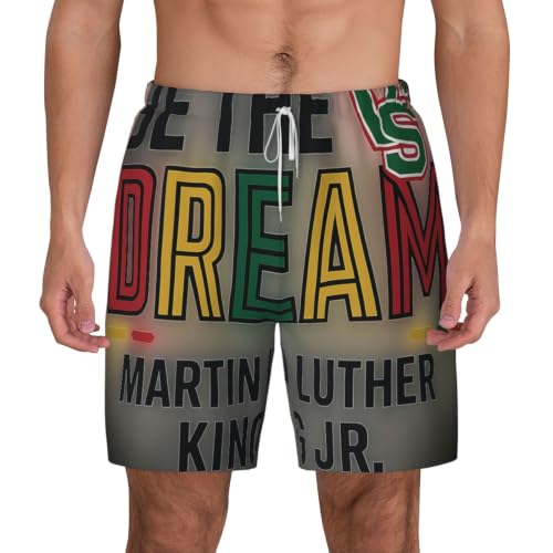 Traje de baño para hombre Be The Dream hawaiano de secado rápido con bolsillos