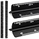 YOUNGSAY 2 Stk Dreikantmaßstab, 30cm Aluminium Maßstab Lineal für Architekten und Ingenieure (1:20, 1:25, 1:50, 1:75, 1:100, 1:125/1:100, 1:200, 1:250, 1:300, 1:400, 1:500)