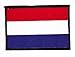 Produktbild Aufnäher Bügelbild Aufbügler Iron on Patches Applikation Flagge Niederlande 4,5 x 3cm