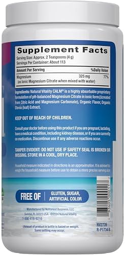 Calm, Magnesium Citrate Supplement, Anti-Stress Drink