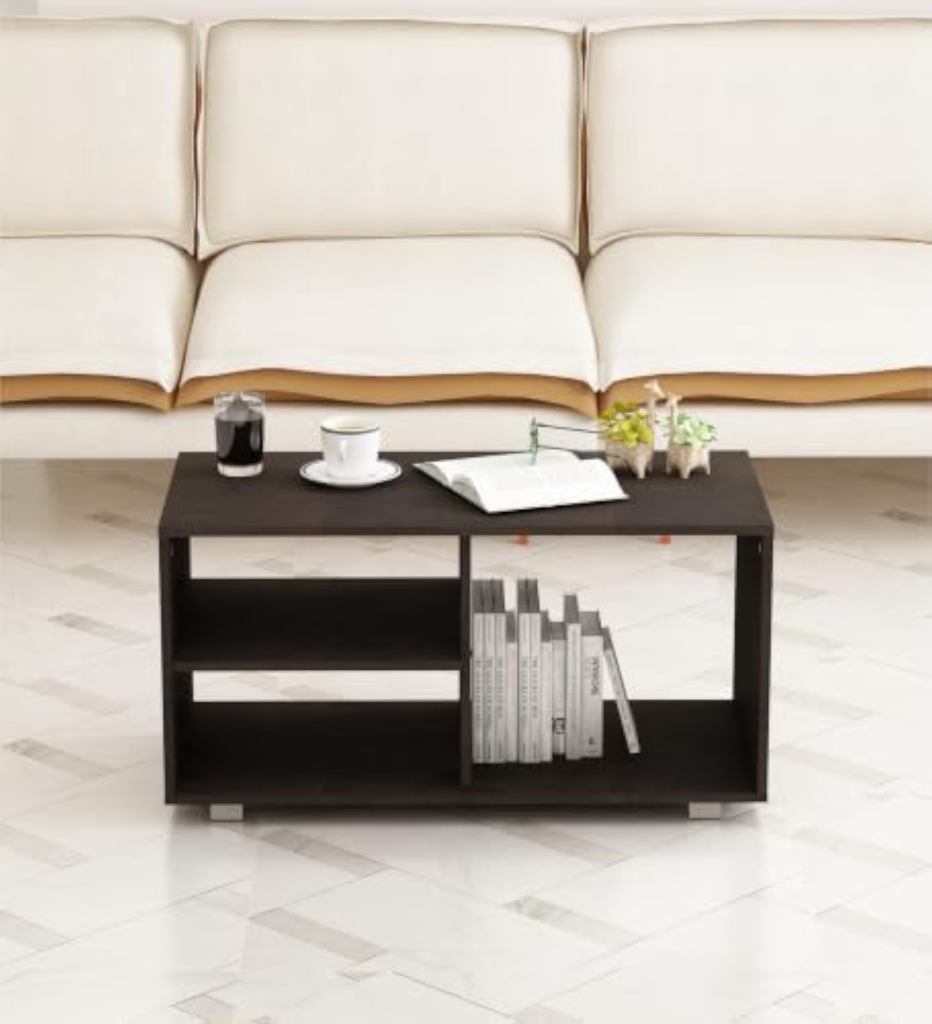 Zenith Dressing Table with Stool, Engineered Wood