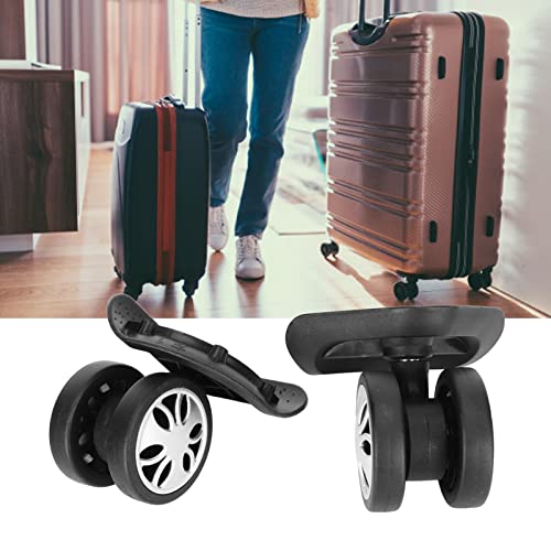 2 Pcs 360 Swivel Luggage Wheels Replacement, Travel Suitcase Silent Wheel Repair Set, Easy Installation Wheel with Screw Mute Bearings Repair Set for Luggage3