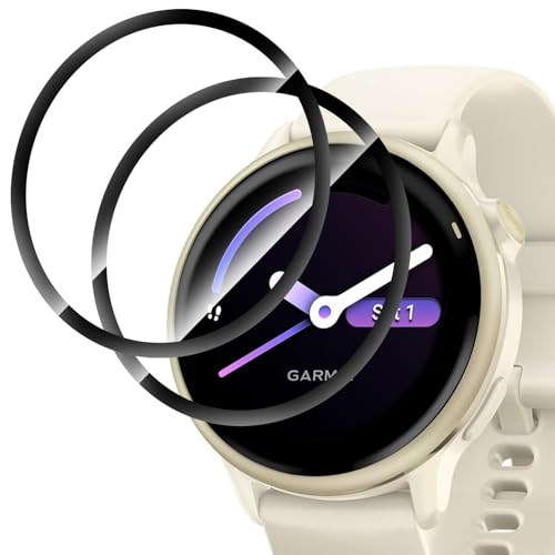 GYOKUYU �u2���Z�b�g�vFor �K�[�~��(GARMIN) Vivoactive 6 �t�B���� PMMA+PC�����ޗ� Garmin Vivoactive 6 �V�[�g PMMA&PC�����f�� �����E�ϏՌ� �h���R�[�g �����݌v �ی�t�C�����i�u���b�N�j