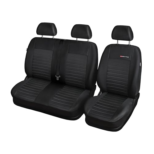 MOTOS Housse Siege Voiture Universelle pour Ford Transit, Protection de siège de Voiture avec système de Coussins gonflables Actifs, idéale pour Les...
