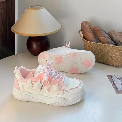 Star Shoes Walking Sneakers for Women Cute Y2K Sneakers Comfort Chunky Casual Skate Shoes3