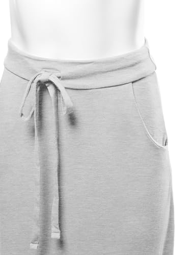 A2Y Women's Basic Foldable High Waist Floor Length Maxi Skirts4