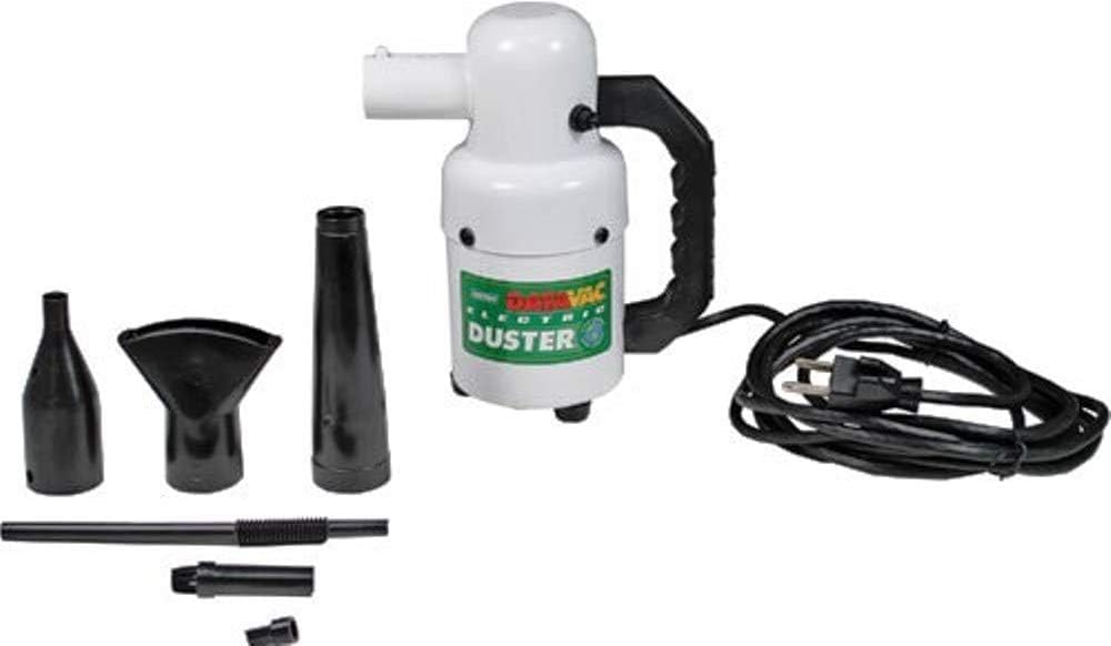 METROVAC Electric Duster - Powerful Computer Cleaner, Corded, Lightweight and Portable, White