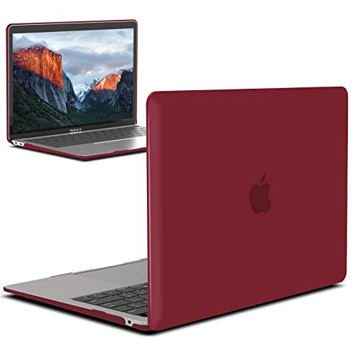 Ibenzer Compatible With 2022 2021 2020 Macbook Air 13 Inch Case M1 A2337 A2179 A1932, Plastic Hard Shell Case For Mac Air 13 Retina Display With Touch Id, Wine Red,Mma-T13Wr #TOP18