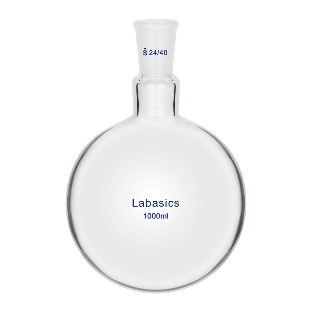 Labasics Cristal Matraz de Fondo Redondo 1000ml Cuello Único 24/40