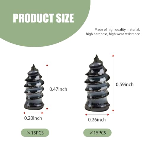 Image of 30 Pack Car Tire Repair Nail, Soft Rubber Nail for Tire Puncture Repair, Quick Repair, Universal Waterproof Durable Motorcycle Tire Repair Tools for Truck SUV Car Tractor (Black)