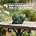 Taxhtext Moss Agate Crystal Garden Decor - Green Thumb Gardening Gift for Plant Lovers, Natural Stone Lucky Charm for Garden Soil, Potted Plants, Indoor Outdoor Nature Decor (Snail)