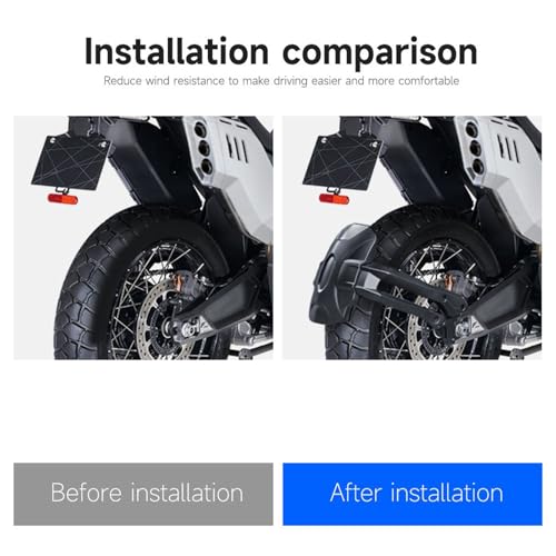Garde-Boue Arrière pour ZONTES 703F Protections Roue Moto - 2