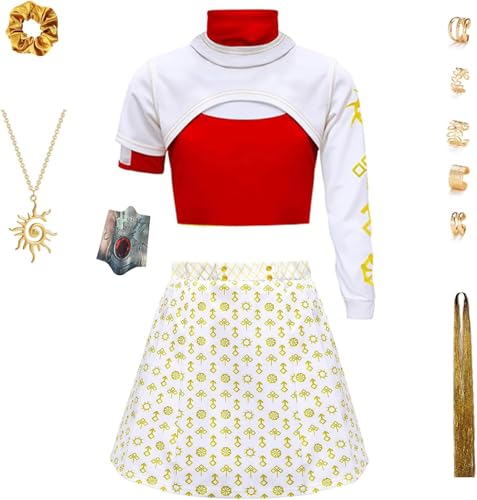 GFTYBCST Zombies Costume for Girls Zombies Cheerleader Costumes Halloween Cosplay