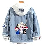 ISaikoy Anime Yuri on Ice Denim Jacket Sweatshirt Costume Hoodie Pullovers Fleeces