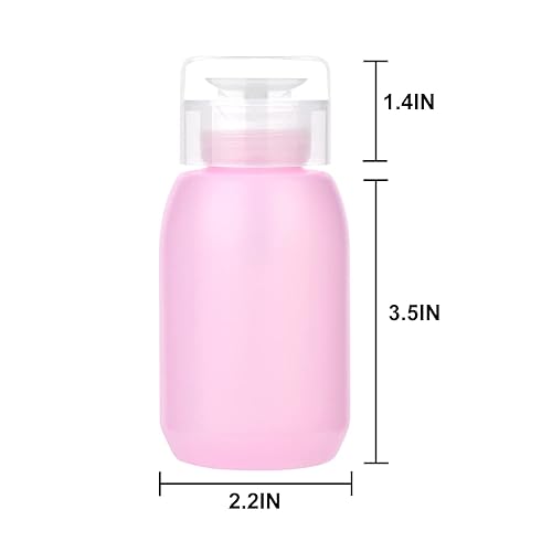 Miniatura 7 de MEKK Dispensador de bomba de acetona, dispensador de bomba de empuje hacia abajo, dispensador de alcohol vacío, bomba removedor de esmalte de uñas,