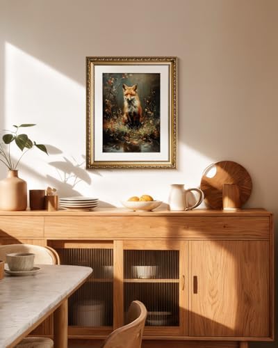 Décoration murale renard au bord de l'eau 33x40 cm - 4