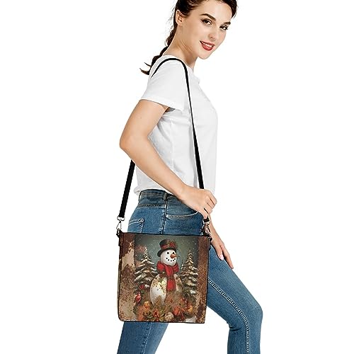 Image of HUGS IDEA Handbags for Women Large Capacity Hobo Bags Leather Bucket Top-handle Purse
