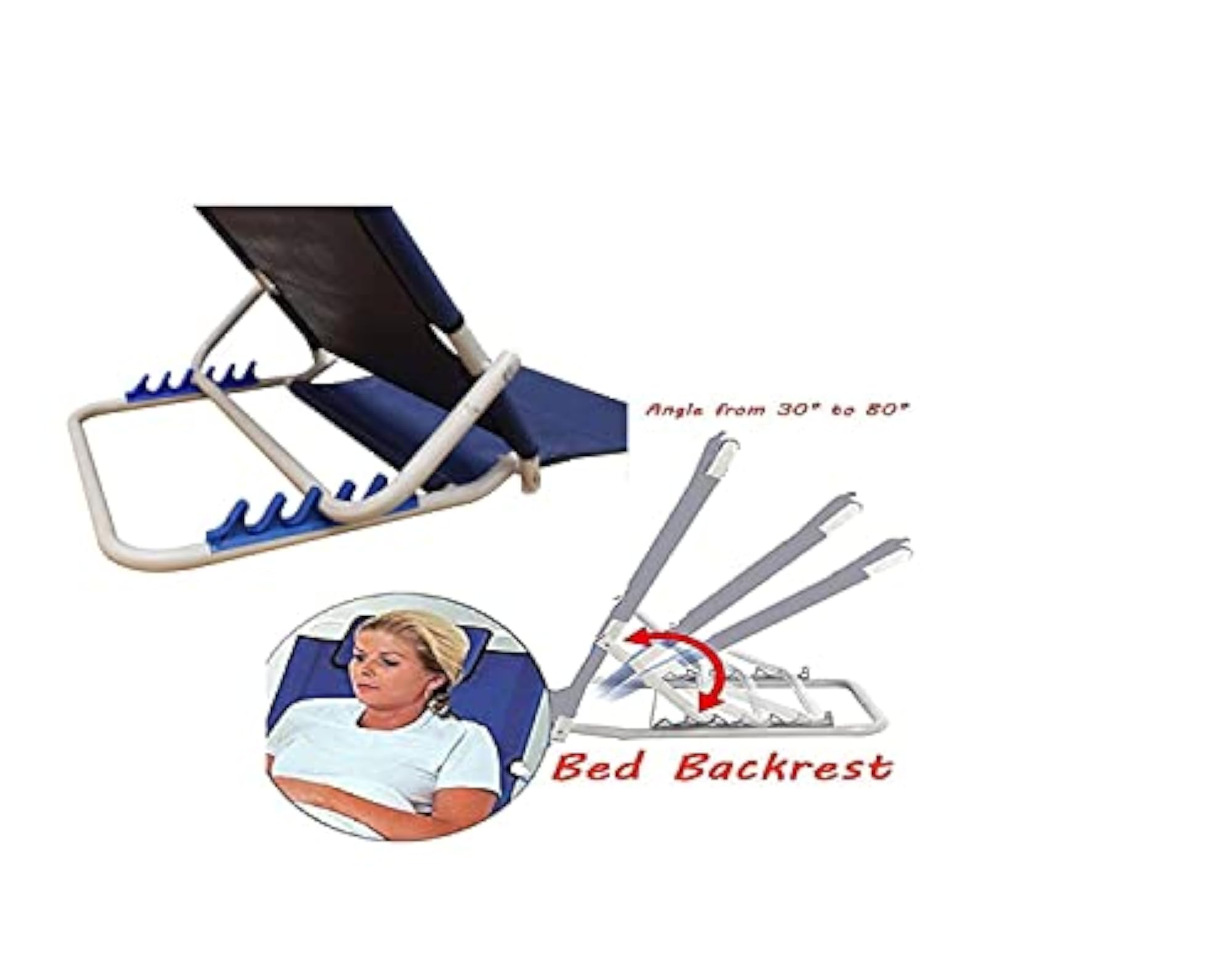 Adjustable Multi Function Fabric Back Rest for Bed