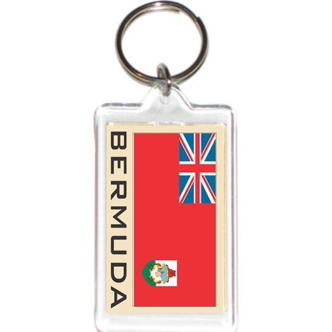 Acrylic KeyChains KeyRings Holders - Americas Grp 1 (1-Pack, Country: Bermuda)