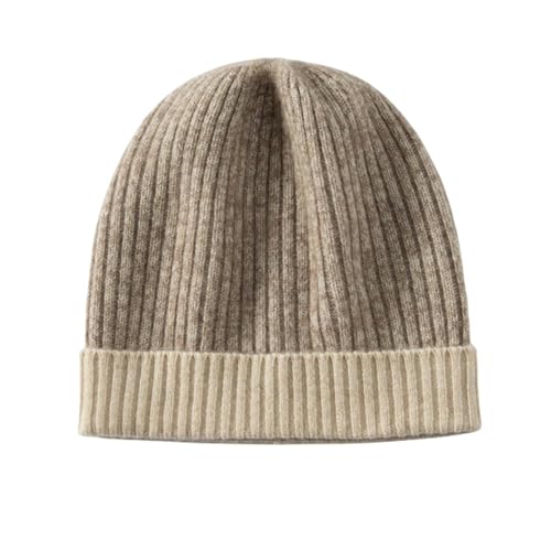 Bonnet tricoté à rayures pour hommes et femmes pour l'automne et l'hiver
