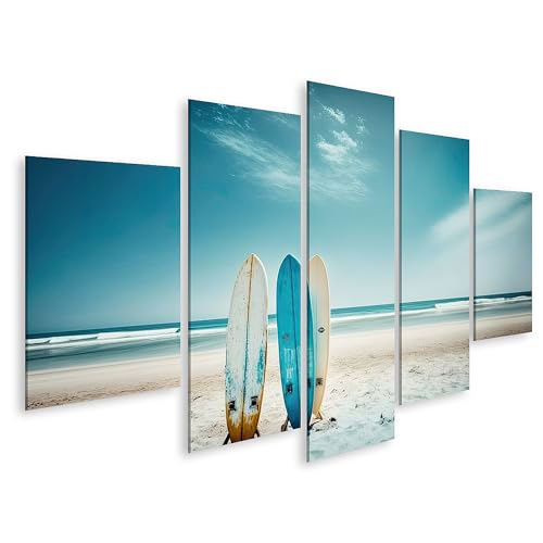 islandburner Quadro su tela, tavole da surf in spiaggia