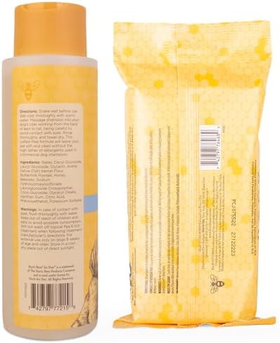 Burt's Bees for Pets Tearless Puppy Shampoo & Wipes Bundle - Gentle Shampoo with Buttermilk & pH-Balanced Grooming Wipes for Dogs and Puppies, Naturally Derived, Cruelty-Free, Made in USA image 4