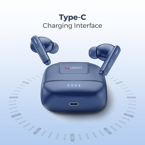 UBON Store UBON Topper J23 TWS Earbuds 40H Playtime Blue - Image 7