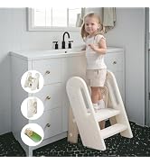 YBM HOME Single Step Stool – Supports 200 Lbs, Non-Slip Platform For Kids & Adults (Black)