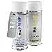 Produktbild MGPRIME Autolack Sprühdosen Set für FIAT 456/B Foxtrot Blue Metallic Basislack Klarlack Spraydose 400ml
