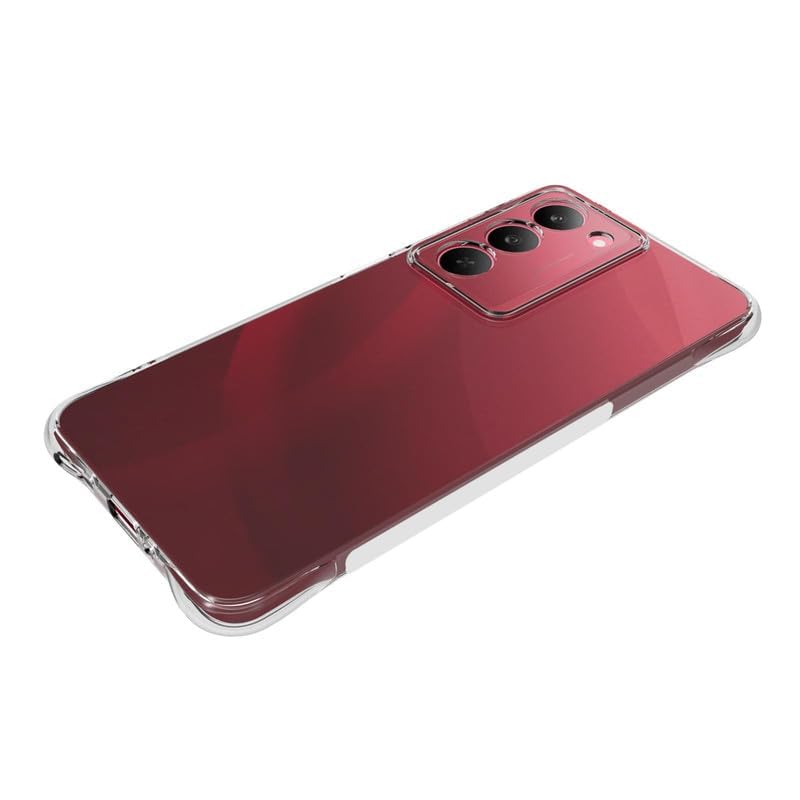 Image of Gorilion Back Case Cover for [ Realme C73 5G / C75 5G ] (Side /Corner Bumper | Soft TPU) - Transparent